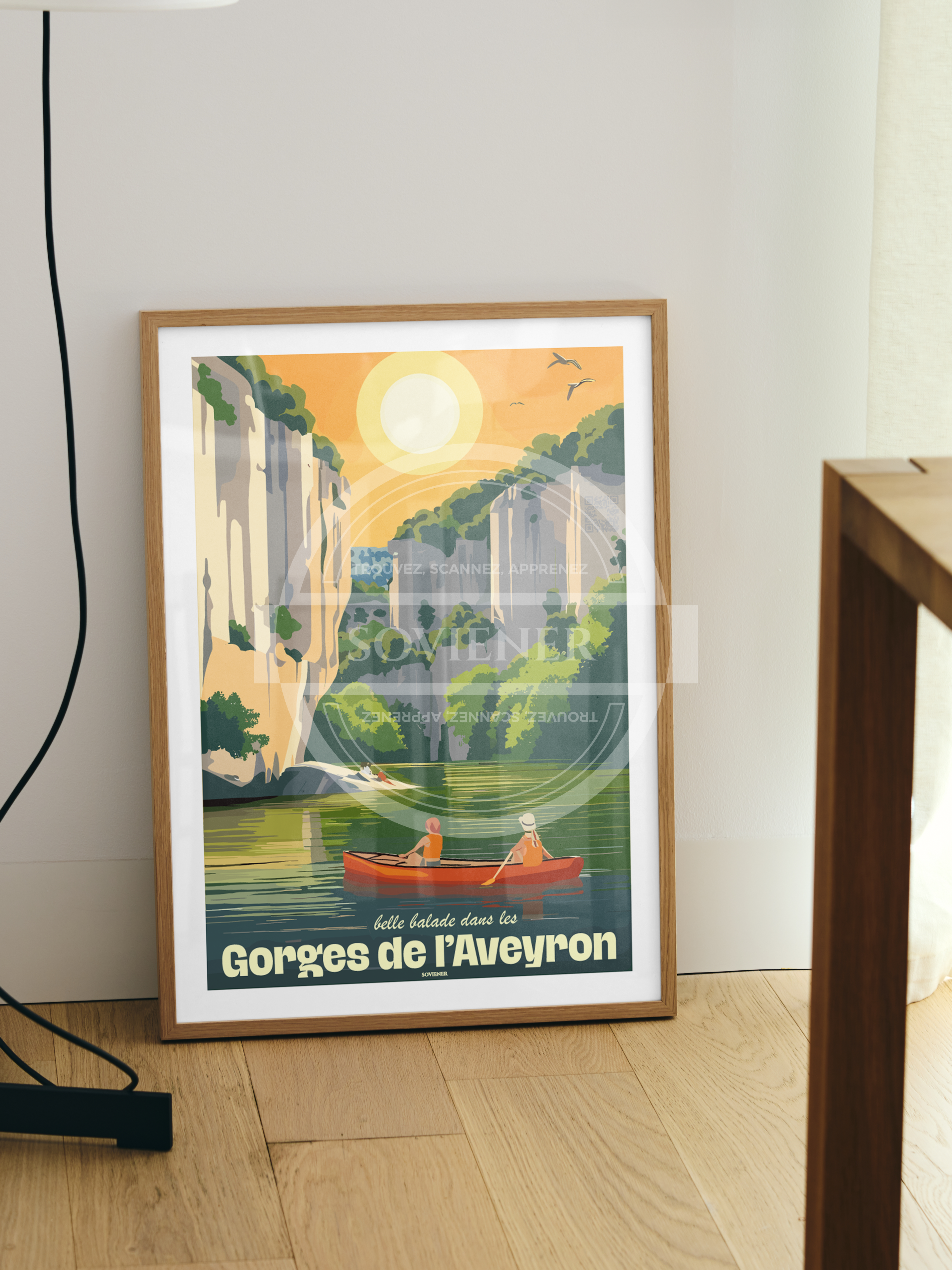 Affiche Gorges de l'Aveyron " une belle balade"