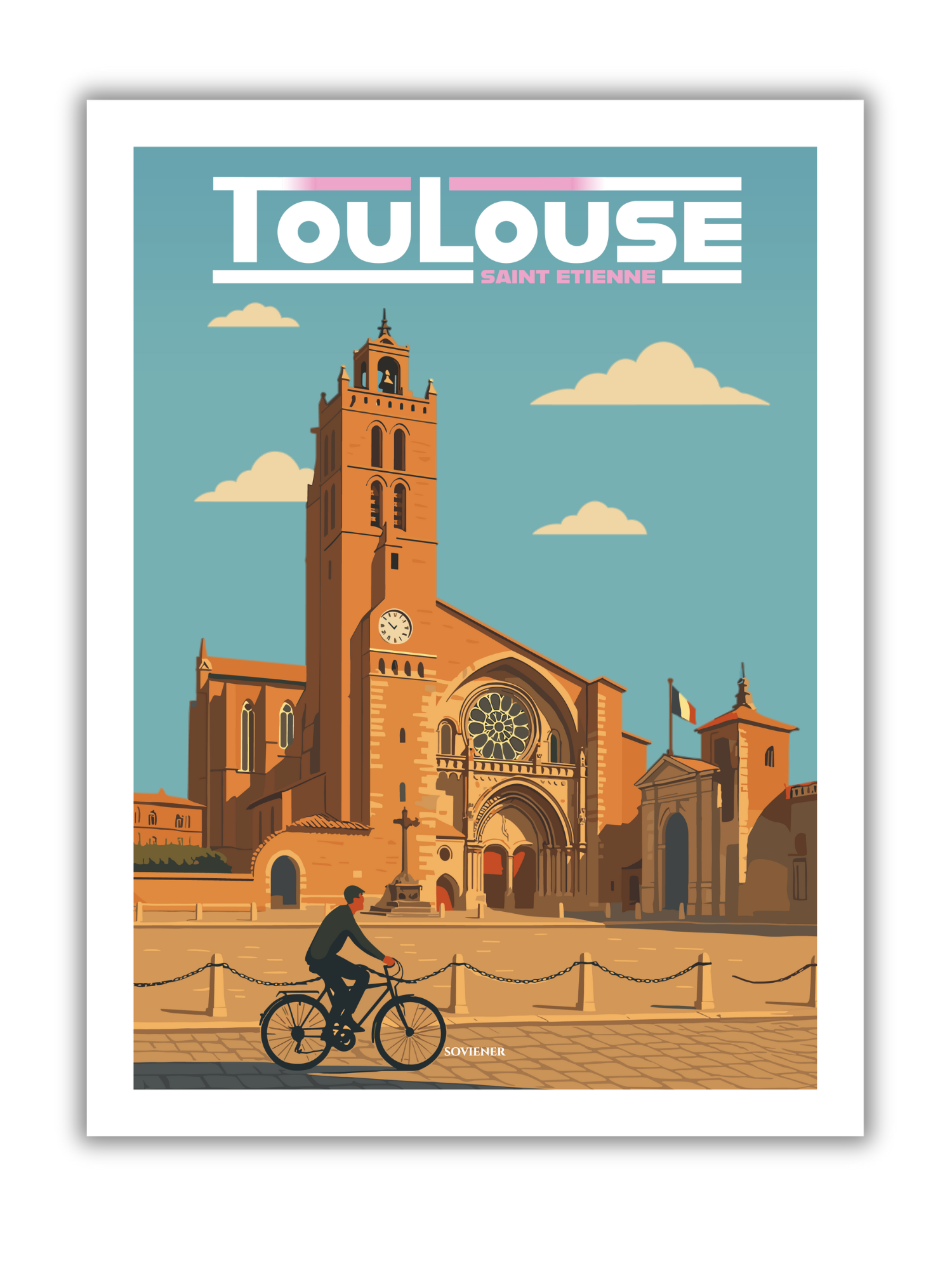 Affiche Toulouse "Saint-Etienne"