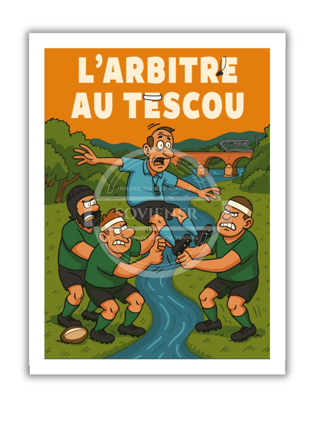 Affiche "L'arbitre au tescou"