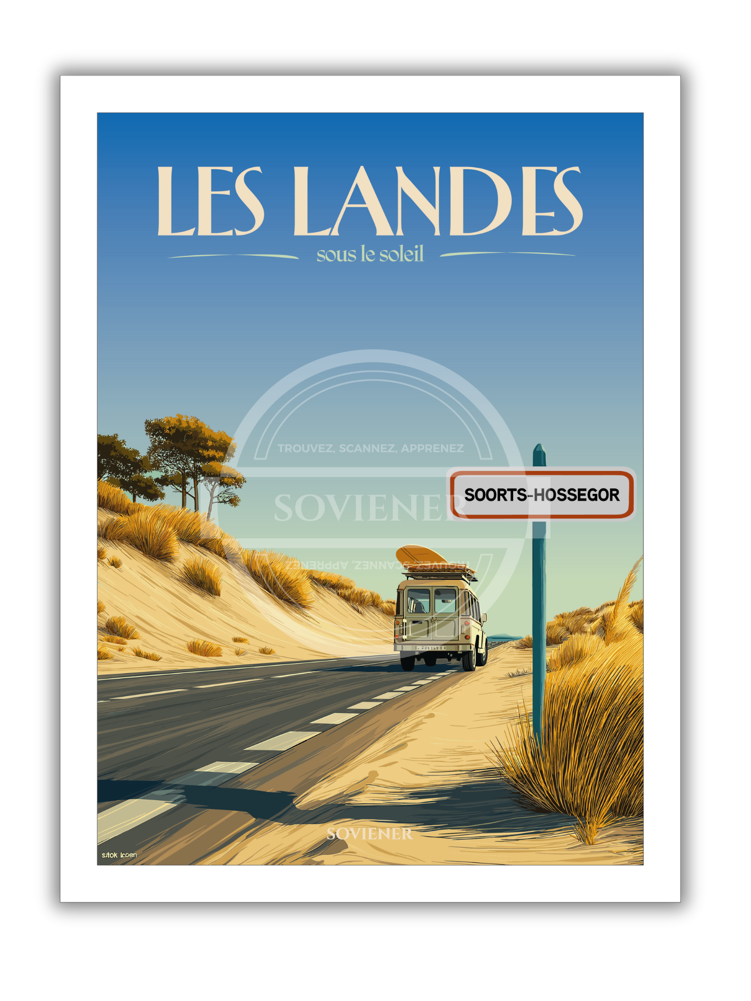 Affiche Les landes "sous le soleil"