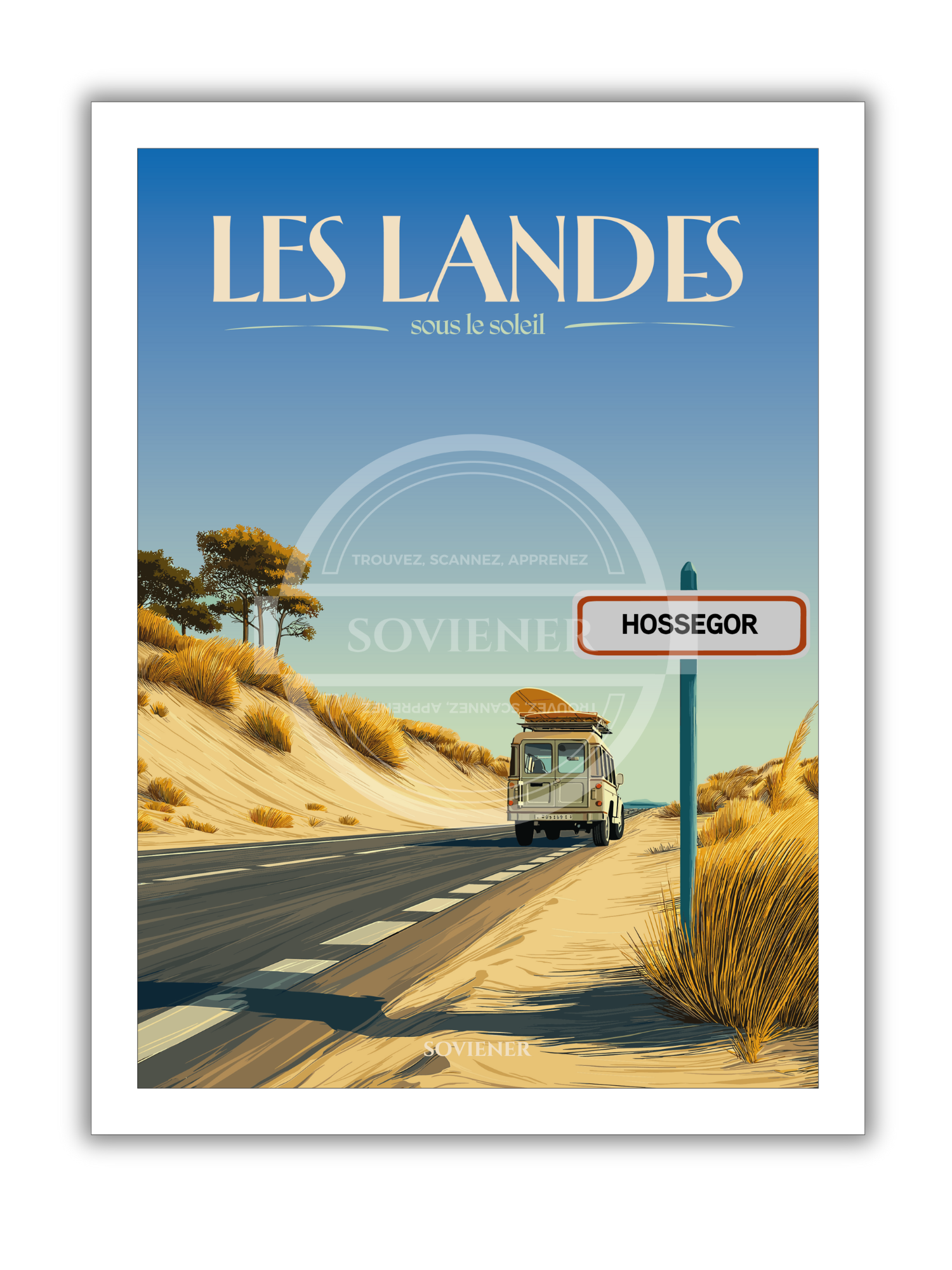 Affiche Les Landes "sous le soleil"