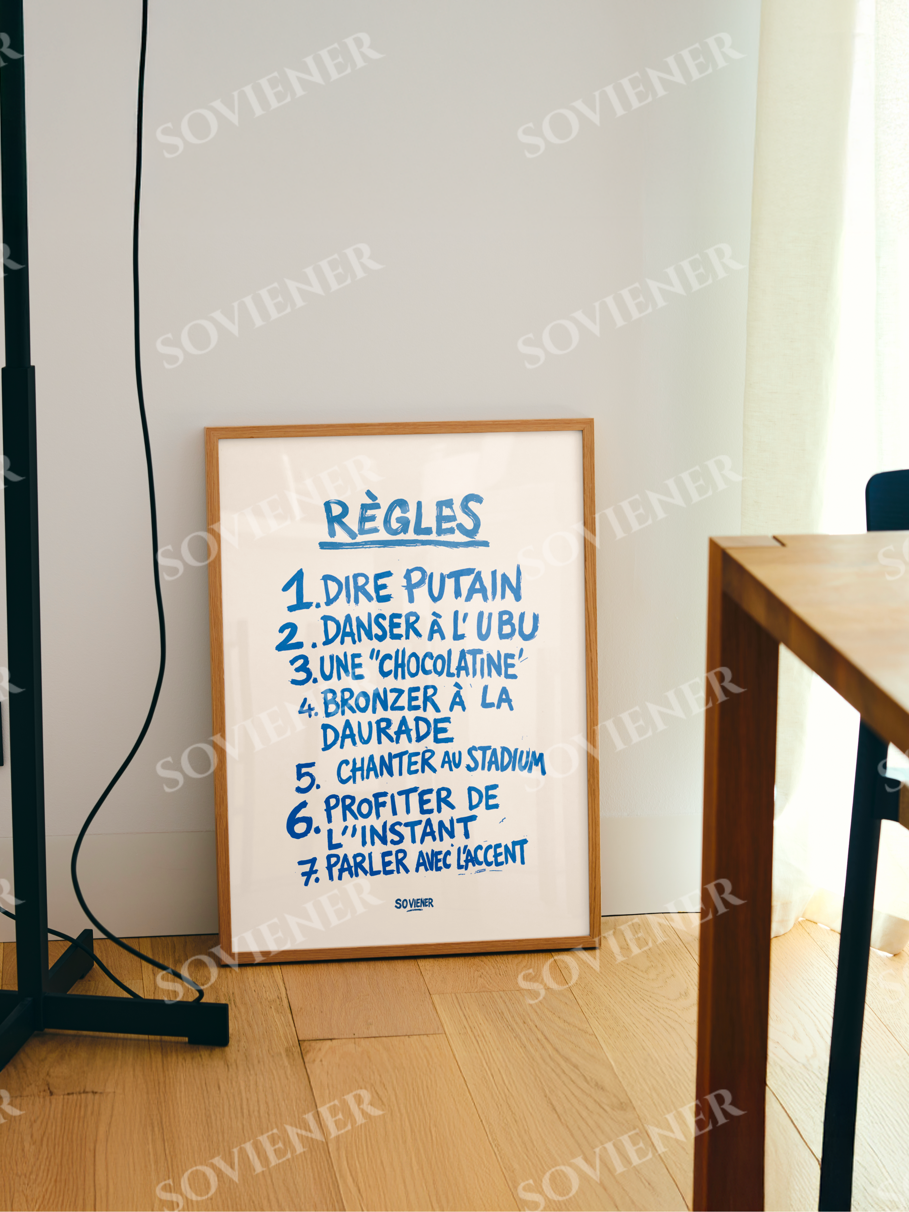 Affiche "RÈGLES"