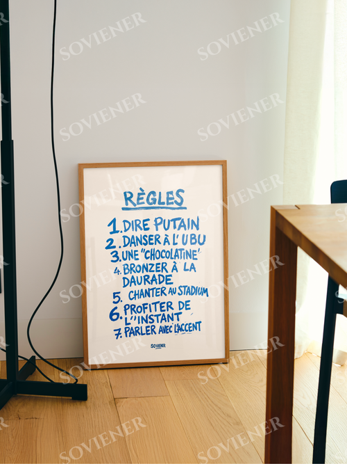 Affiche "RÈGLES"