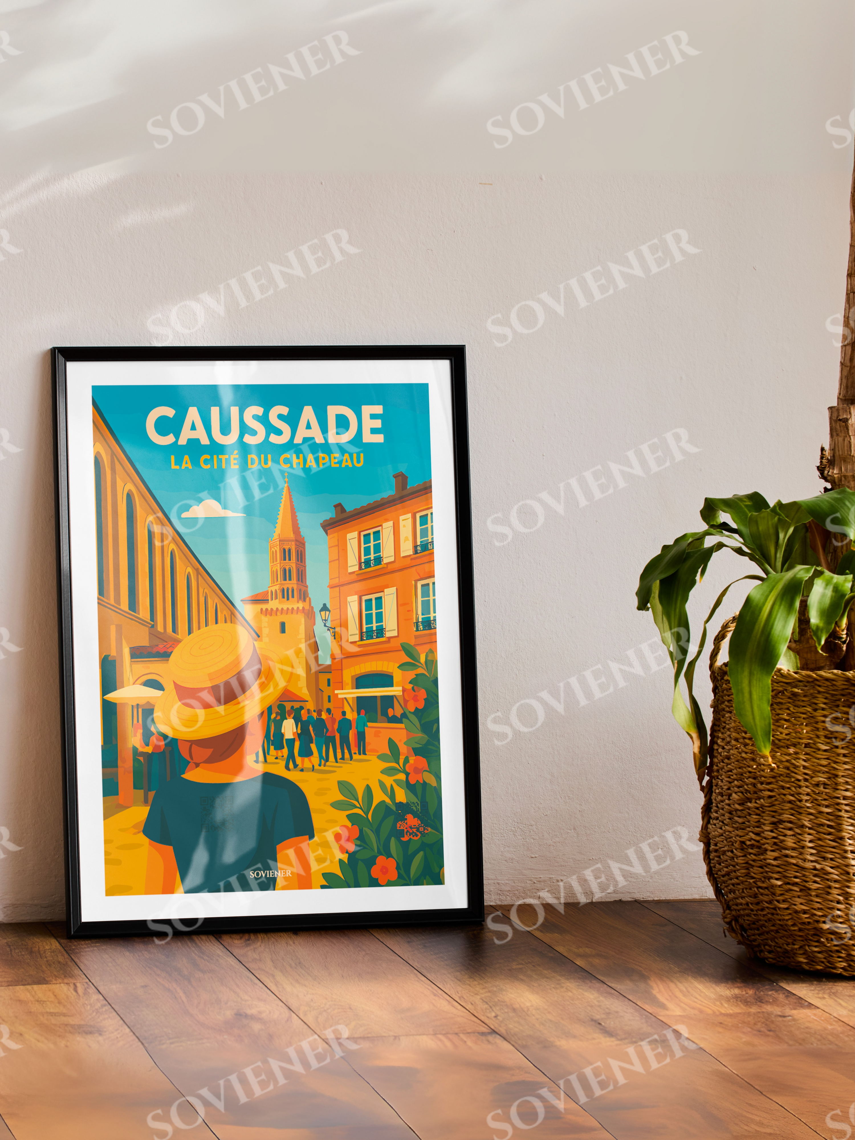 Affiche Caussade " La cité du chapeau"