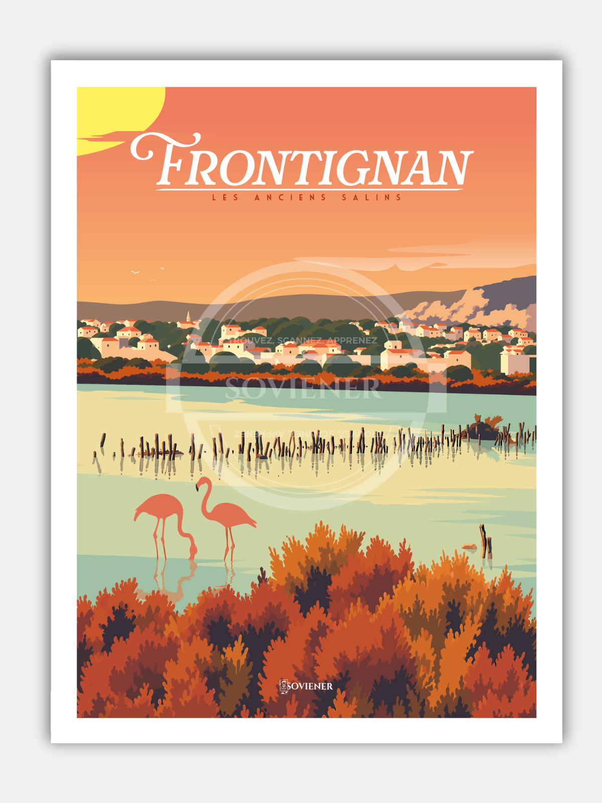 Affiche Frontignan “Les anciens salins“