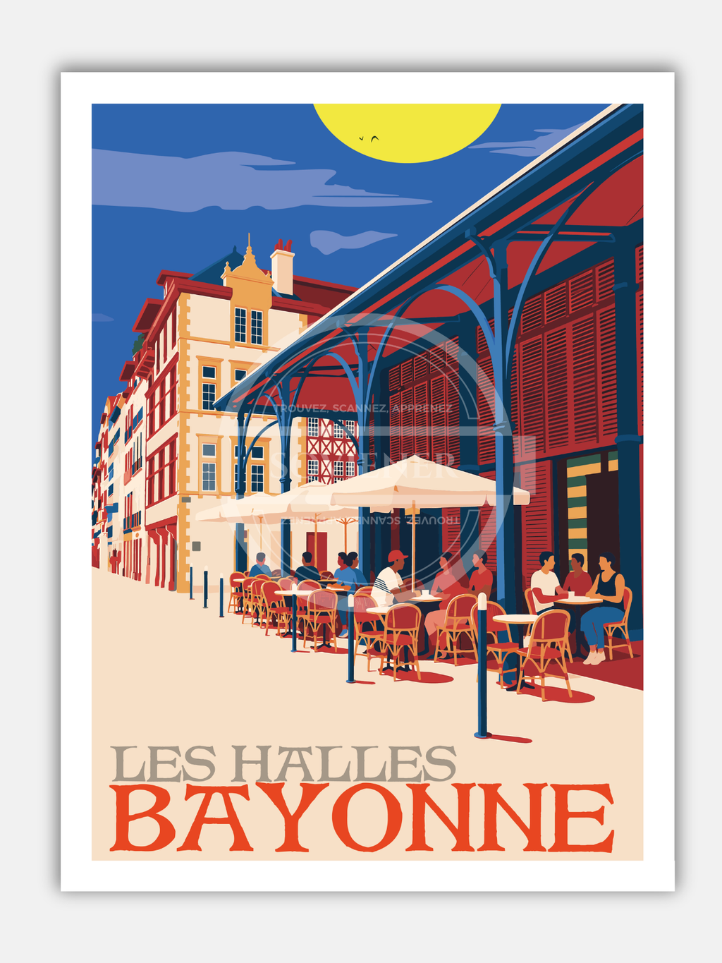 Affiche Bayonne “Les Halles“