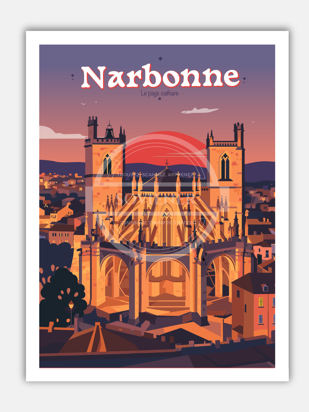 Affiche Narbonne “Le pays Cathare“
