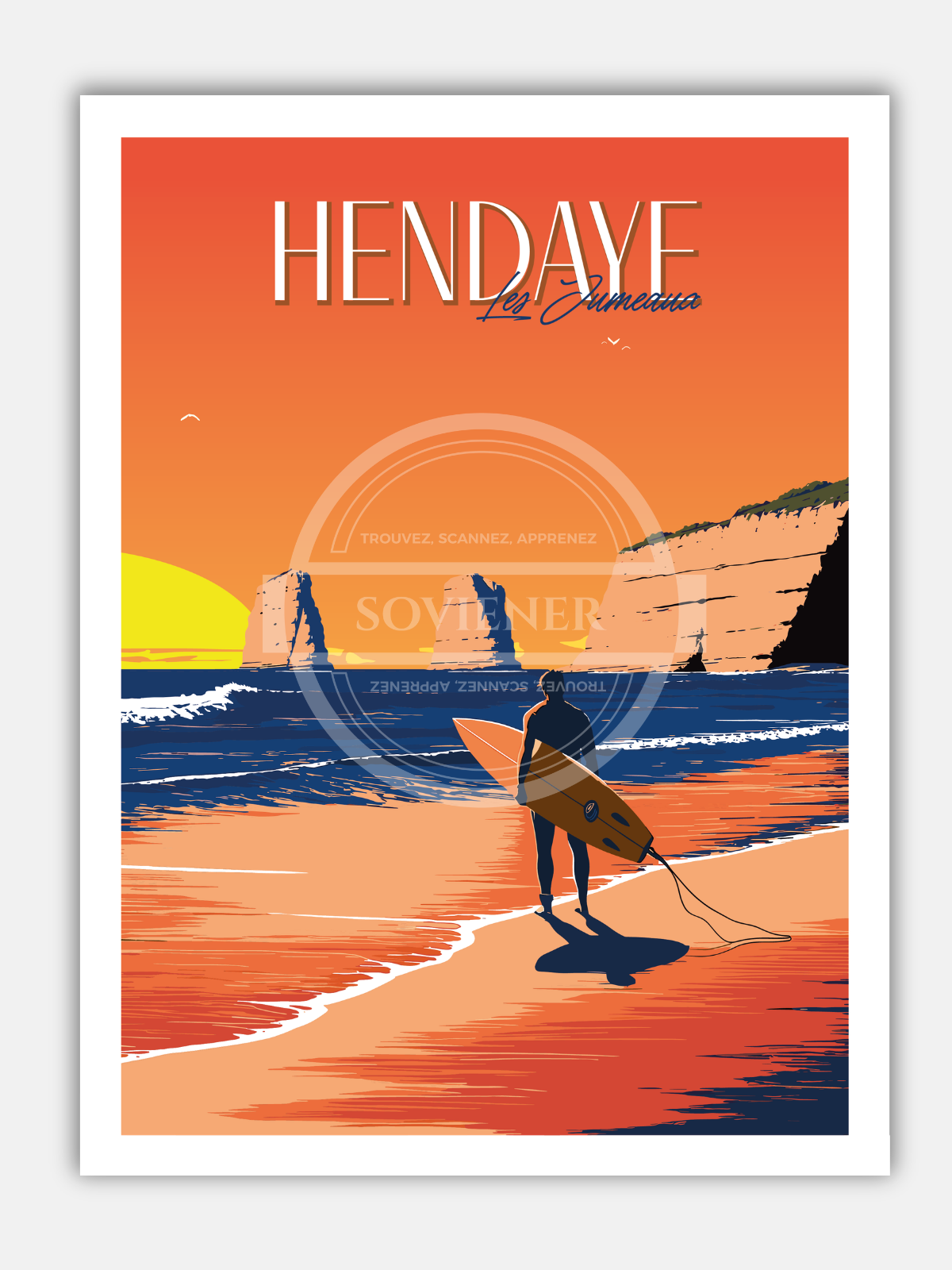 Affiche Hendaye “Les jumeaux“