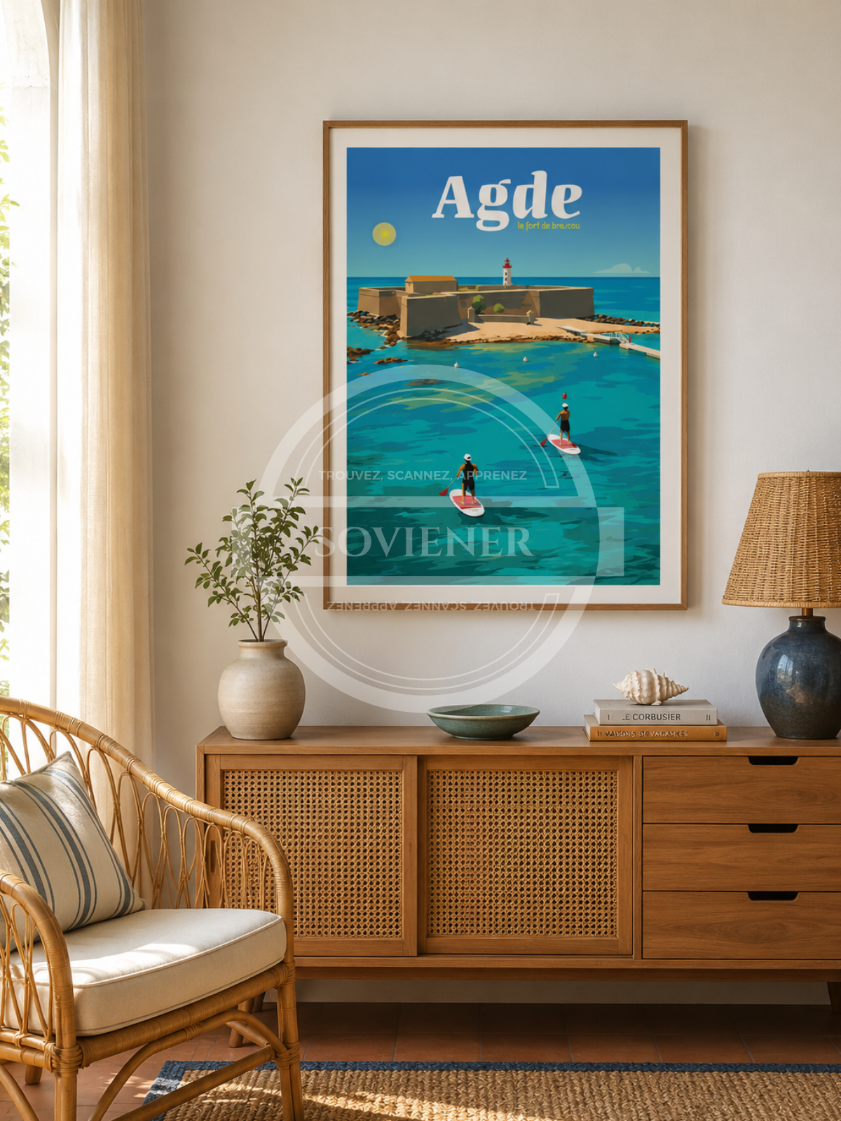 Affiche Agde “Le fort de Brescou“