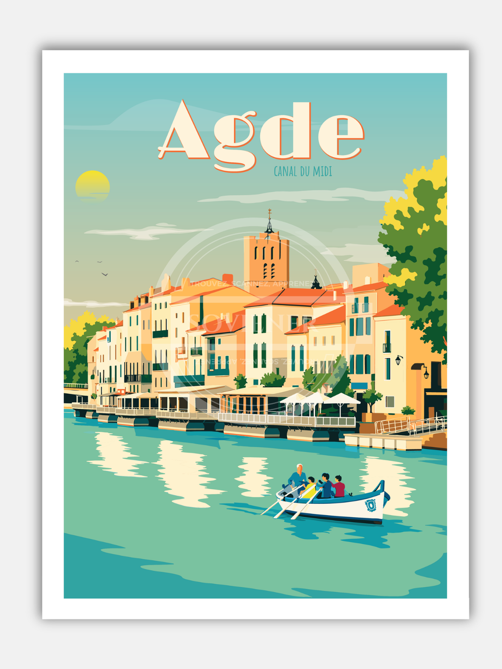 Affiche Agde “Canal du midi“