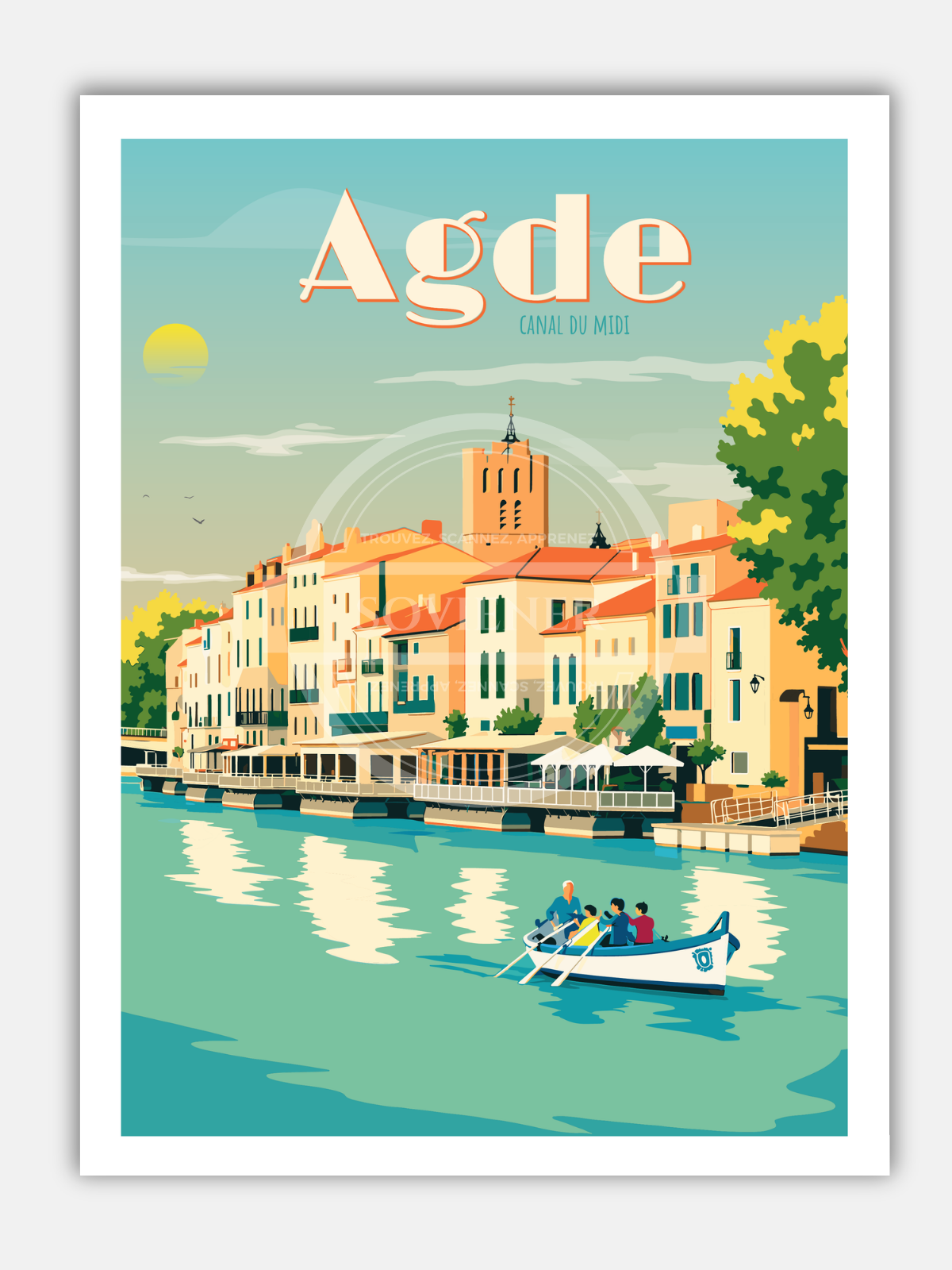 Affiche Agde “Canal du midi“