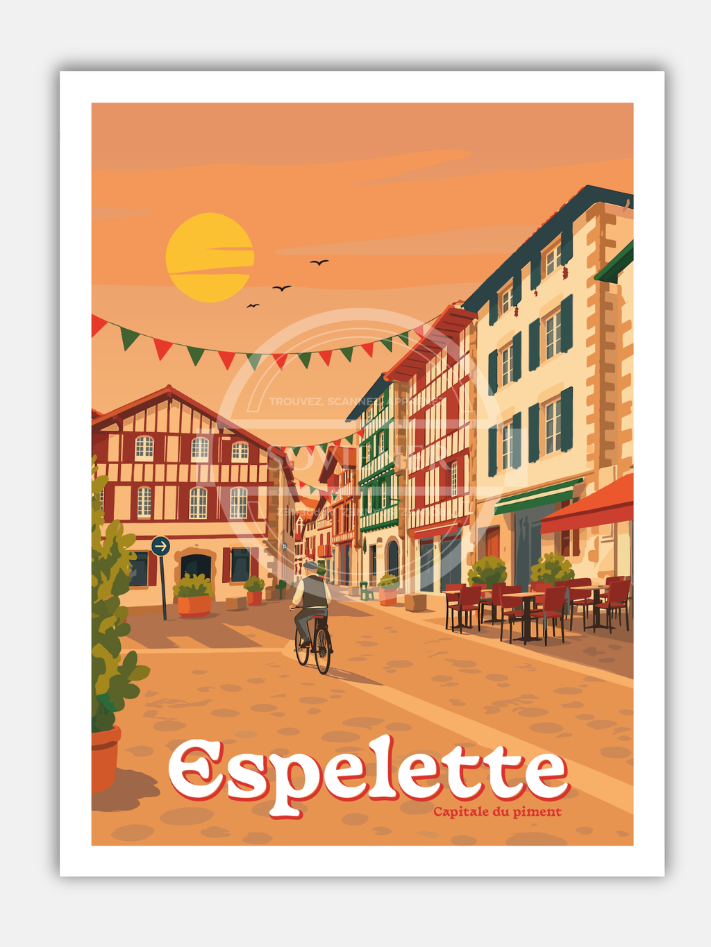 Affiche Espelette “Capitale du piment“