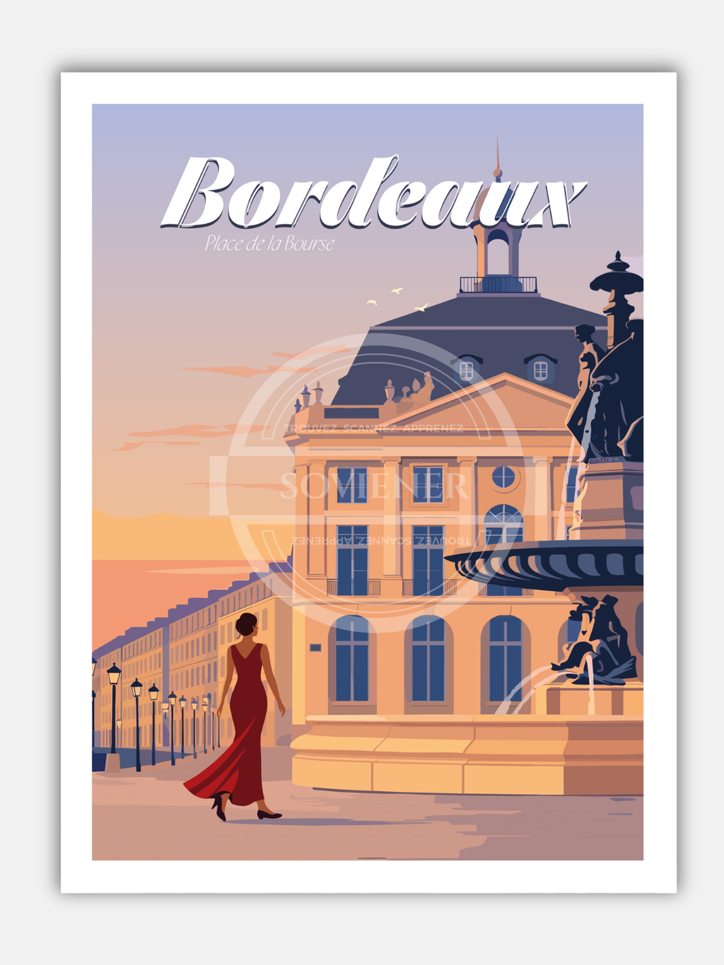 Affiche Bordeaux “Place de la Bourse“