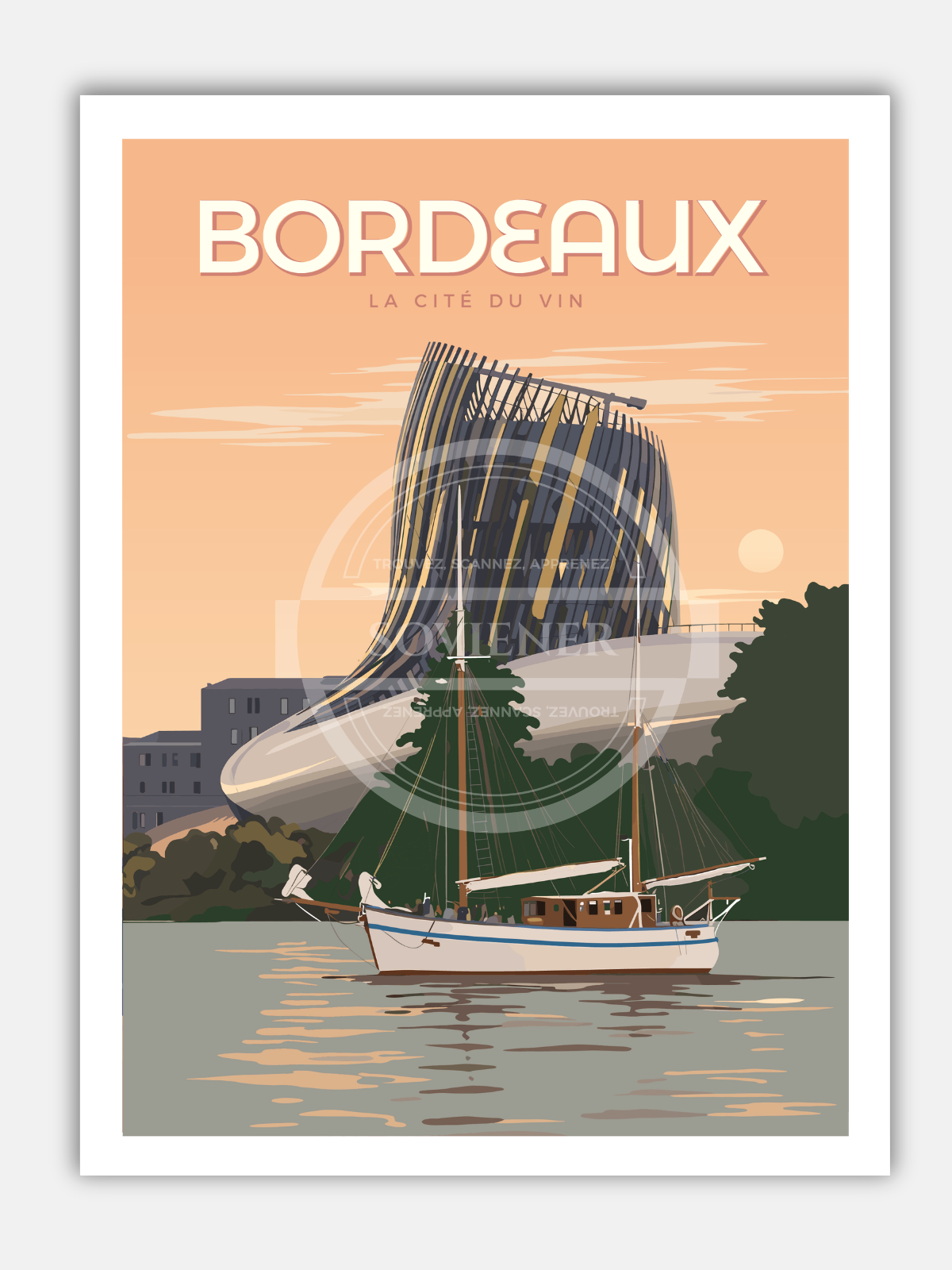 Affiche Bordeaux “La cité du vin“