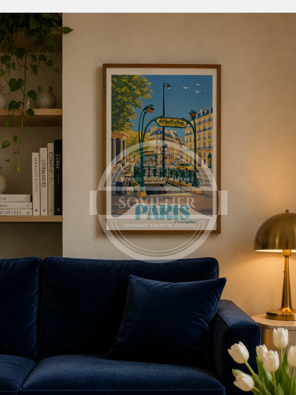 Affiche Paris “le métropolitain“
