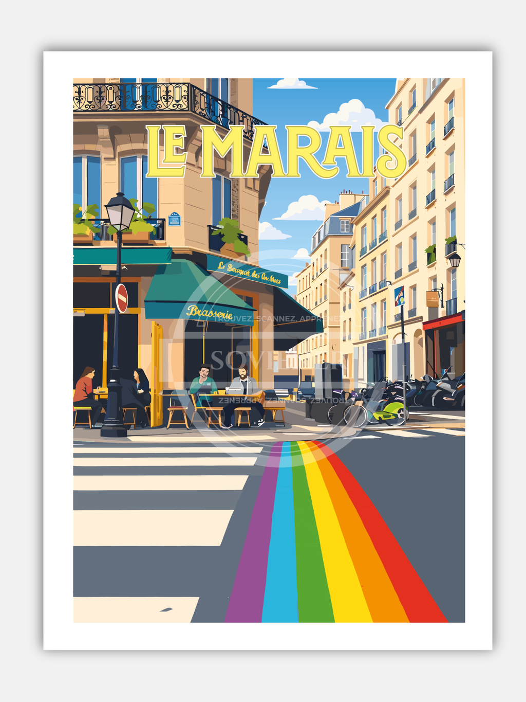 Affiche Paris “Le Marais“