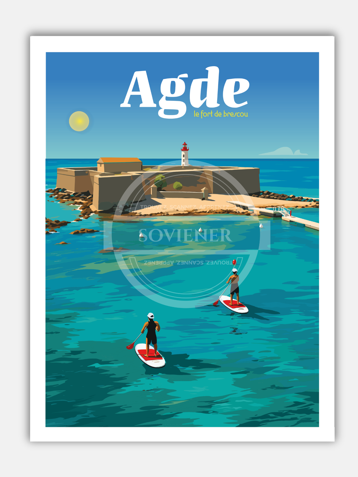 Affiche Agde “Le fort de Brescou“