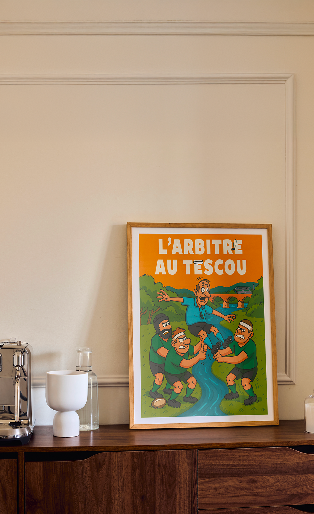 Affiche "L'arbitre au tescou"